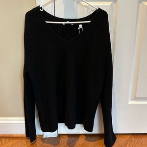 Vince Black V-Neck Sweater
